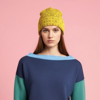 Diamond Pattern Fairisle Hat